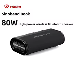 XDOBO-Altavoz Bluetooth inalámbrico portátil Sinoband Book, Subwoofer estéreo, IPX5, impermeable, para exteriores, Camping, fiesta, TWS, 80W