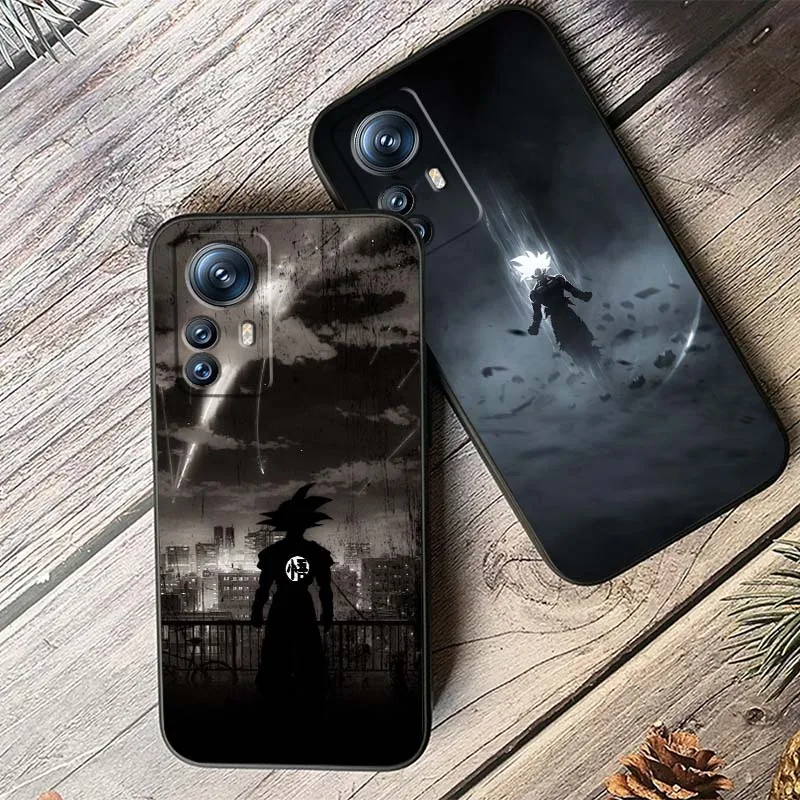 D-Dragon Ball Logo Japan Goku Phone Case For Xiaomi Mi 15 14 13 13T 12 12T 12S 11 11i 11T Pro Ultra Lite 5G Black Soft Cover - imagen 3