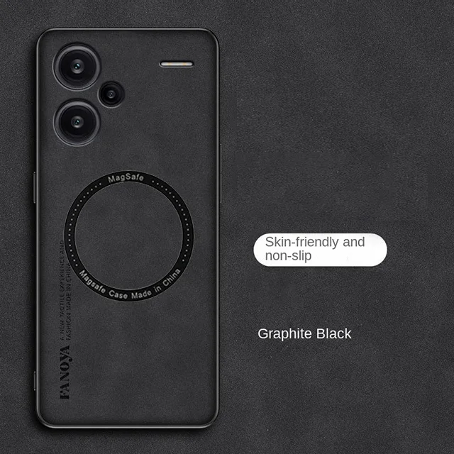 Funda magnética de lujo para teléfono, cubierta de cuero mate para xiaomi Redmi Note 13 Pro Plus, Magsafe, carga inalámbrica - imagen 3