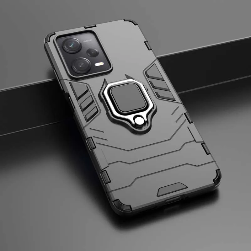 Funda a prueba de golpes para Xiaomi Redmi Note 12 13 Pro Plus A3 12S 12C 13C 14C 4G 5G, funda de teléfono con soporte de armadura, funda protectora trasera - imagen 3