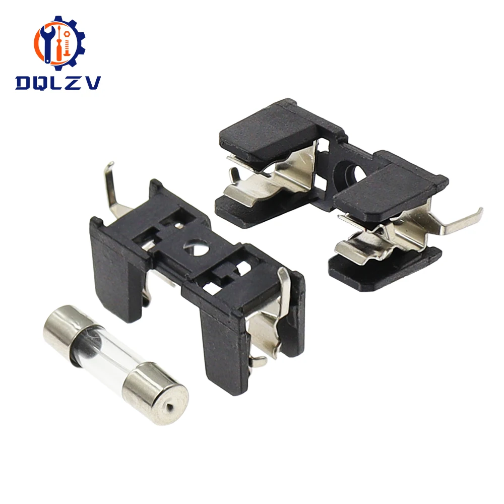 Portafusibles de vidrio de 5x20mm, 5x20, 10A, 250V, montaje en Panel de seguro PCB - imagen 2