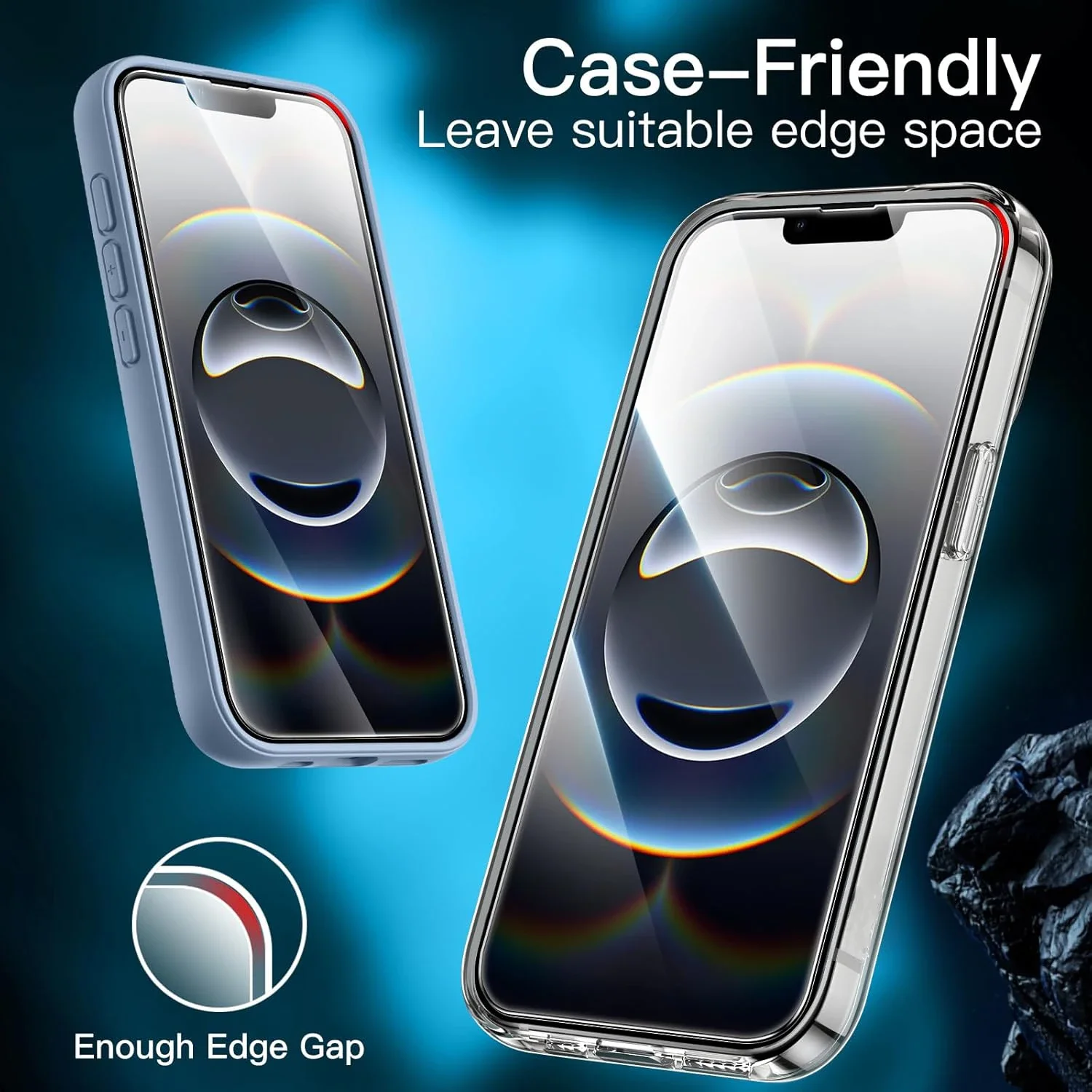 4-1 Uds cubierta completa de vidrio templado para iPhone 11 12 13 14 15 16 Pro Max 7 8 Plus 16E Protector de pantalla para iPhone X XR Xs Max - imagen 4