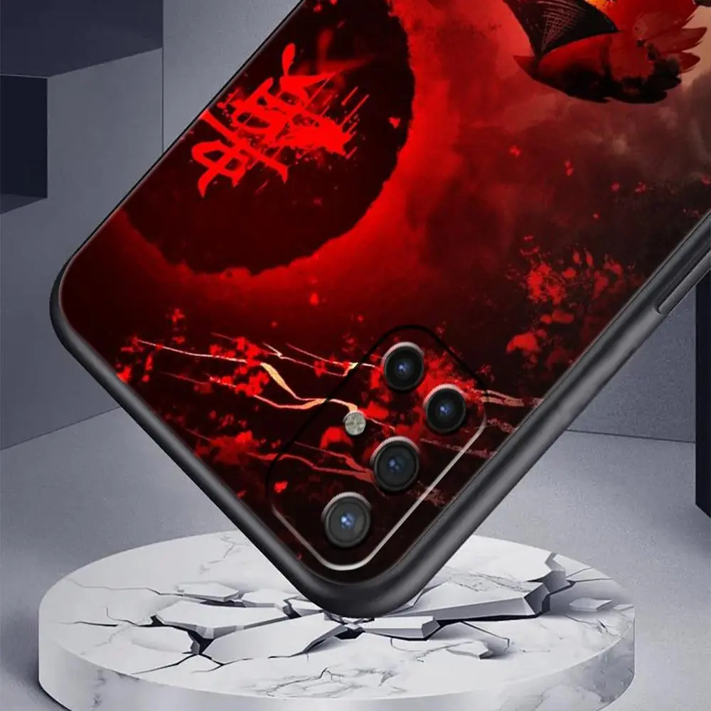 Pintura Japón Samurai Art funda de teléfono para OnePlus 10 9 Pro 9T 10R 9R 9RT 8T 8 7 6T 7T Nord 2T CE 2 5G N200 N10 N100 cubierta negra - imagen 3