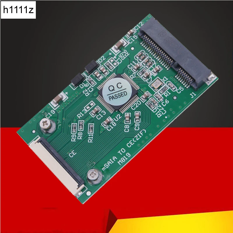 Adaptador de placa elevadora mSATA a CE ZIF, Mini SATA mSATA PCIE SSD a 40 Pines, 1,8 pulgadas, tarjeta convertidora ZIF CE para IPOD, Toshiba, Hitachi, SSD