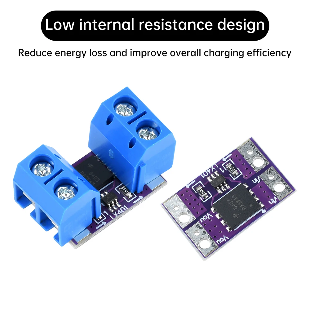 Módulo de diodo Ideal de 3V-26V 10A, rectificador de diodo Ideal analógico, rectificador de simulación, carga Solar, antirreflujo, baja resistencia interna - imagen 4