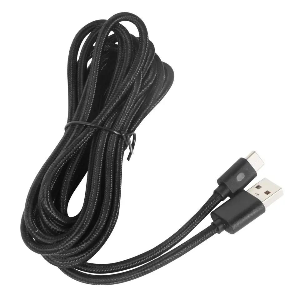 Cable de datos de carga de 3M para controlador PS5/Switch Pro Cable cargador USB para Joystick PS 5 Gampad con luz indicadora - imagen 4