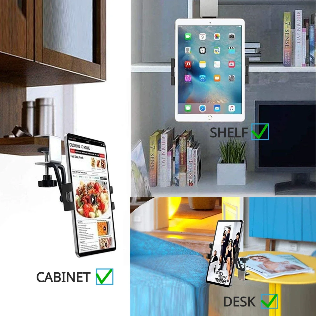 Soporte Metálico Ajustable para Tablet y Móvil 4-13 Pulgadas - imagen 5