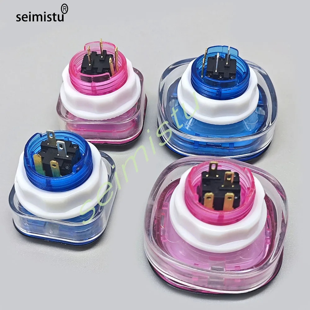 Botón arcade iluminado cuadrado LED de 50MM 35MM 5V/12V para máquinas de juegos recreativos, máquinas para muñecas, piezas de máquinas expendedoras - imagen 4