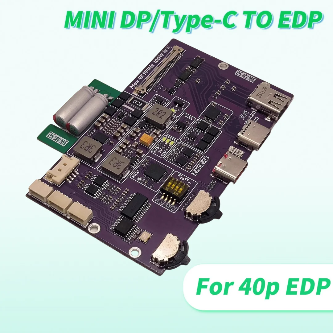 2025 NUEVA placa controladora MiniLED EDP 4K 144Hz Mini DP/tipo C a EDP, portátil, pantalla portátil DIY 240Hz 300Hz