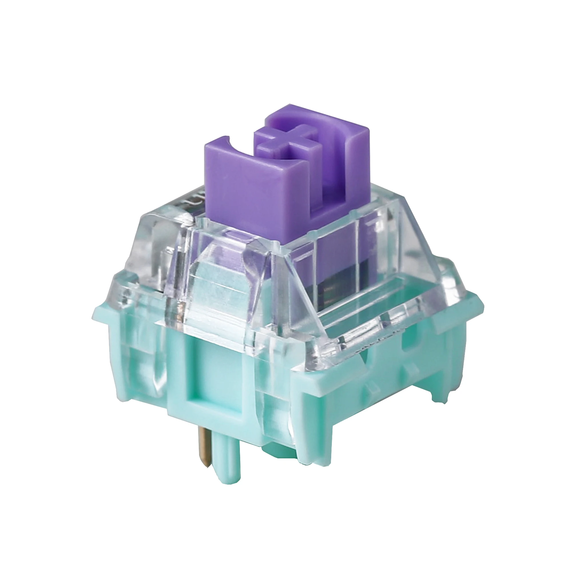 Kailh x Skyloong interruptor mecánico lineal de 5 pines, cubierta transparente, 40gf, lavanda, 45gf, velocidad, Plata para teclado mecánico - imagen 4