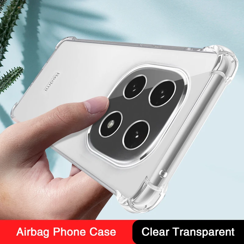 Funda de teléfono de silicona transparente para Xiaomi Redmi Note14 Note 14 Pro 14Pro Plus Pro + S 14S 5G China Global funda trasera de Airbag suave - imagen 2