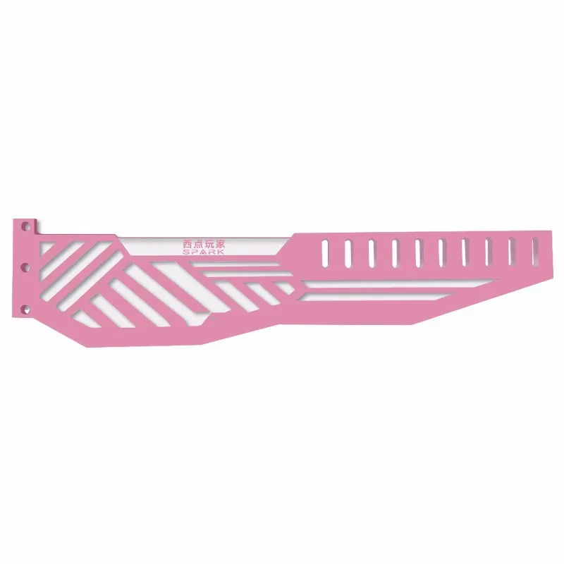 TEUCER-Soporte de GPU rosa para tarjeta gráfica Horizontal, 5V, 3 pines, ARGB, VGA, funda de PC de escritorio, accesorios de bricolaje - imagen 4