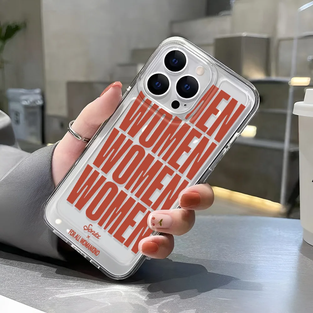 Funda transparente Simple de lujo para mujer para iPhone 16 15 14 11 13 12 Pro Max Mini XR 15 14 16 Plus cubierta a prueba de golpes para iPhone 13 - imagen 3