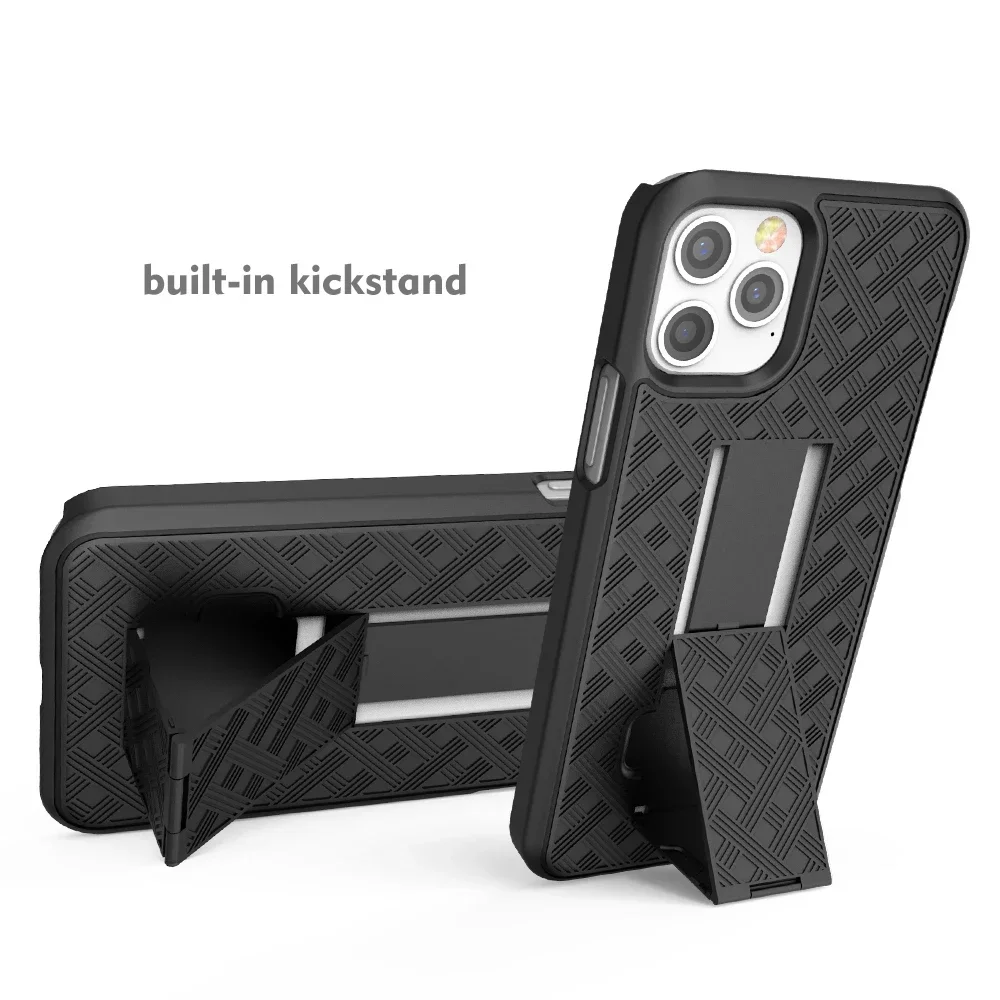 Funda combinada 2 en 1 con soporte para cinturón, funda para teléfono con Clip para IPhone 17 Air 16 14 13 12 Pro Mini 11 Pro Max 15 PLUS - imagen 4