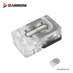 Barrow SPD10-T Depósito Agua ITX G1/4 Blanco Negro