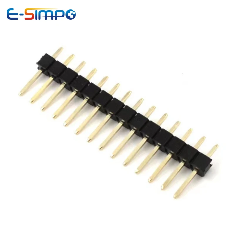 10 Uds 1,0mm 1,27mm 2,0mm 2,54mm cabezal de Pin doble fila macho 1/2 ~ 40P conector de placa PCB separable tira Pinheader 1*2/2P 4P 6-40p - imagen 4