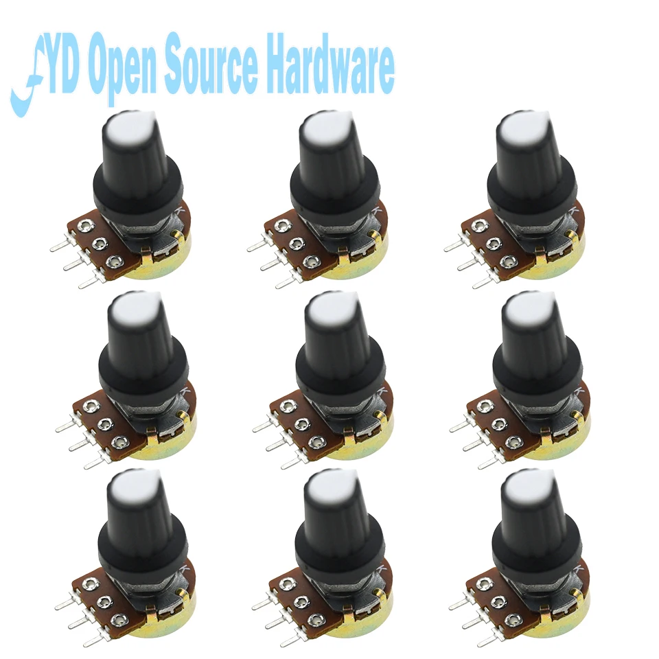 9 juegos por lote, varios valor de resistencia, paquete de potenciómetro WH148 B1K 2K 5K 10K 20K 50K 100K 500K 1M 9 tipos