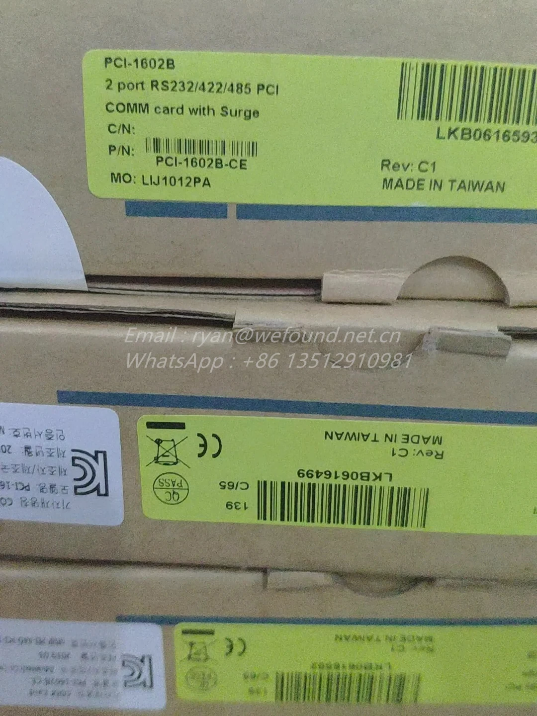 PCI-1602 PCI-1602B-CE para Advantech, 2 puertos, RS-232/485, con tarjeta de comunicación PCI aislada - imagen 2