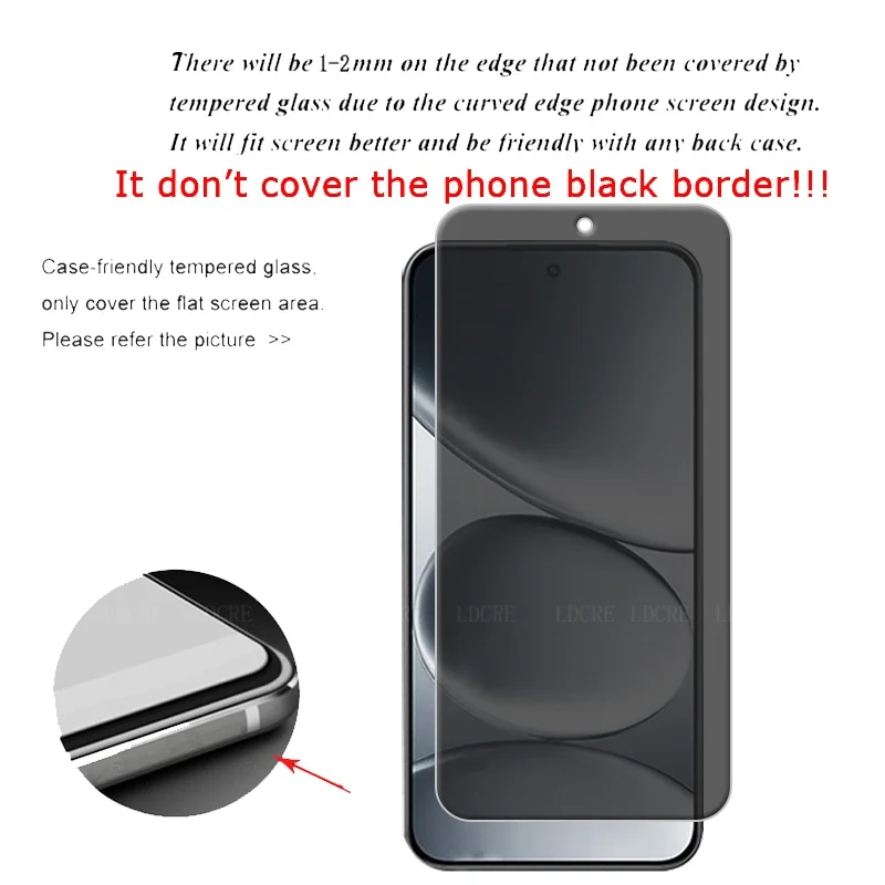 4 Uds para Xiaomi Redmi Note 15 5G vidrio Redmi Note 15 5G Protector de pantalla 9H HD privacidad vidrio templado antiespía Redmi Note 15 5G - imagen 3