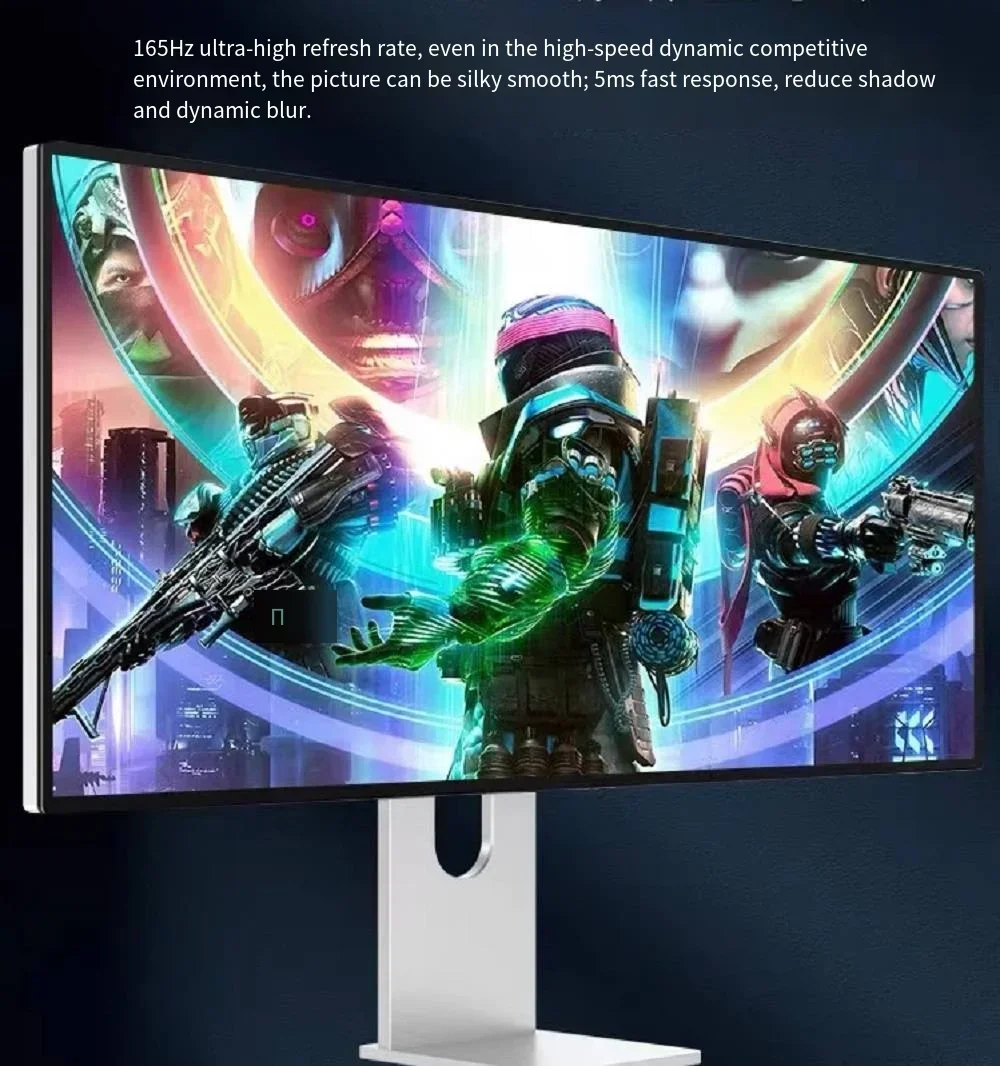 Monitor HDR10 600NITS de 34 pulgadas, monitores Lcd 4K de 34 ", 165hz, pantalla brillante IPS AR para Mac Thunderbolt KUYCON G34W 100W TYPE-C - imagen 2