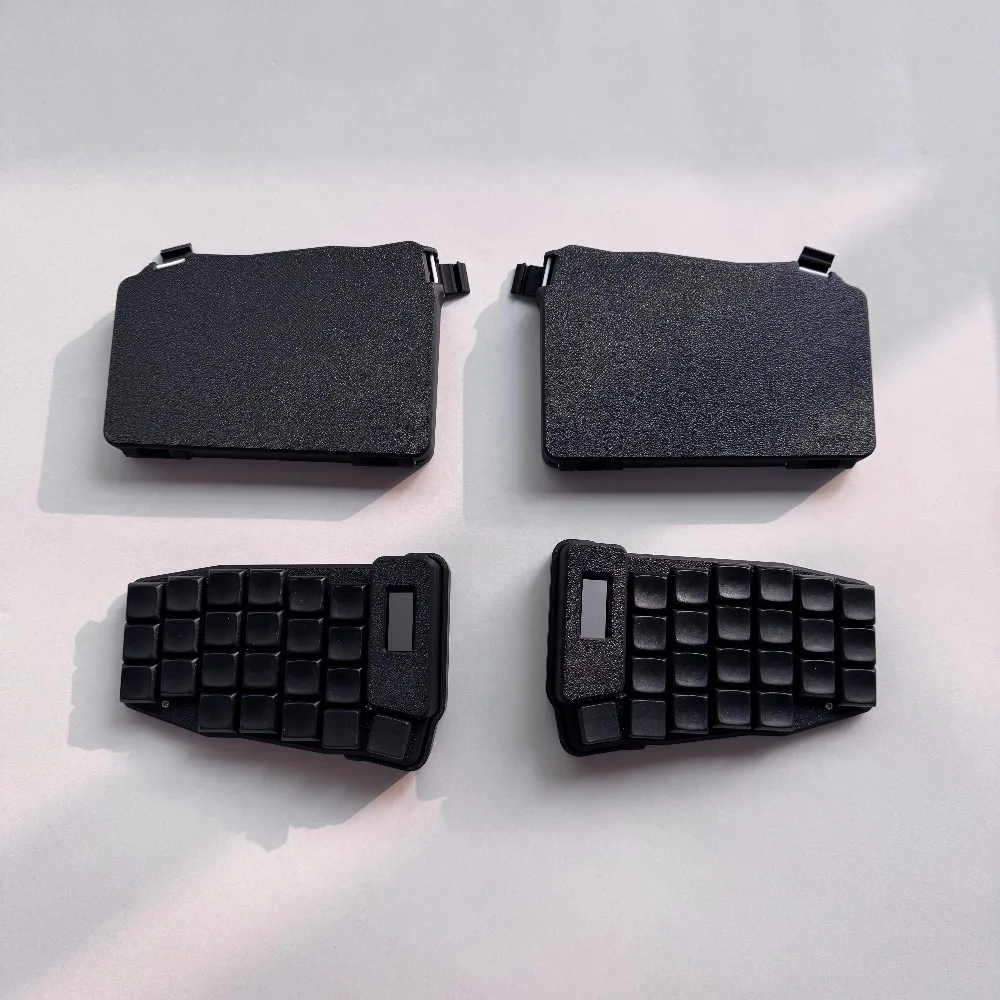 Rolio46 Choc Teclado dividido de perfil bajo Pantalla Nice_view Funda PLA Caliente Pluggable Bluetooth Inalámbrico ZMK Horn Teclado Ergonomía - imagen 2