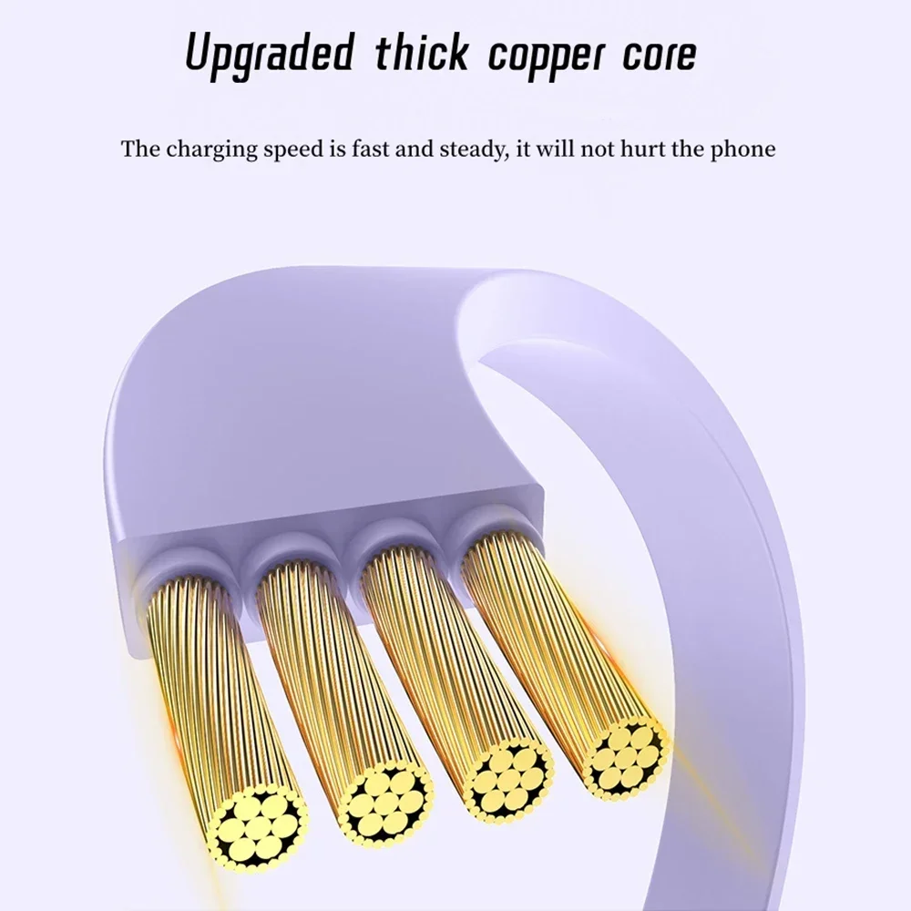 Cable USB C PD 27W para iPhone 14 13 12 11 Pro Max Xs 8 Plus Cable 3A Cable de carga rápida Cable de datos tipo C para iPhone 6 7 8 - imagen 5