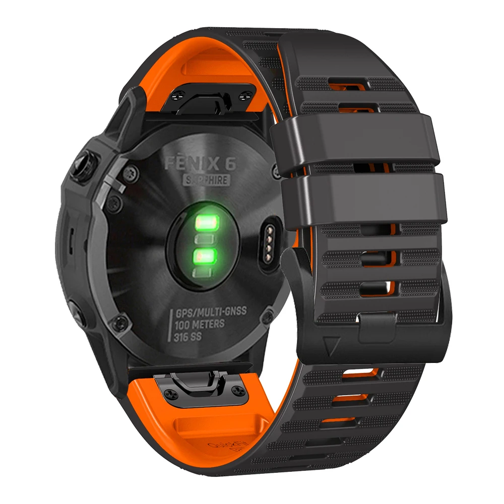 Correa de silicona de 22mm y 26mm para Garmin Fenix 8 E 7 7X 6 6X Pro 5X 5 Plus, pulsera Epix Pro Gen 2 47/51mm Forerunner 945 - imagen 4