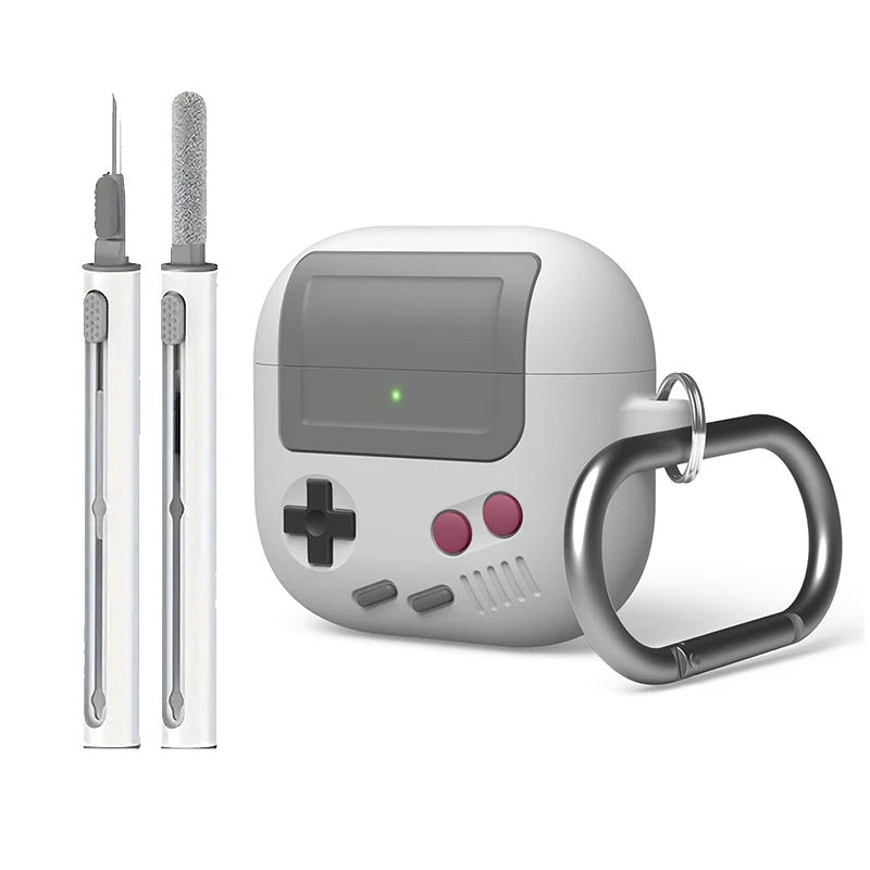 Fundas para Airpods 4 3 pro2, funda protectora a prueba de golpes para auriculares inalámbricos, bolsas para Airpod 2 con Kit de limpieza, diseño de consola de juegos