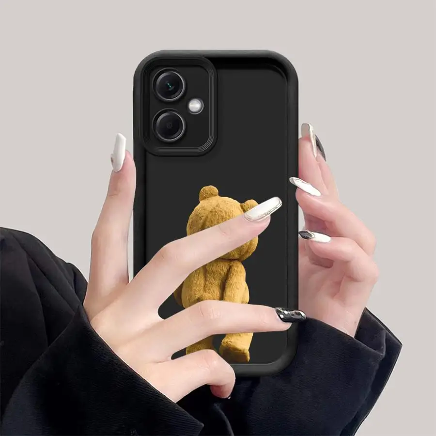 Funda de teléfono con dibujos animados de oso de peluche para Xiaomi Mi 11T Pro 11 Lite TPU suave - imagen 3