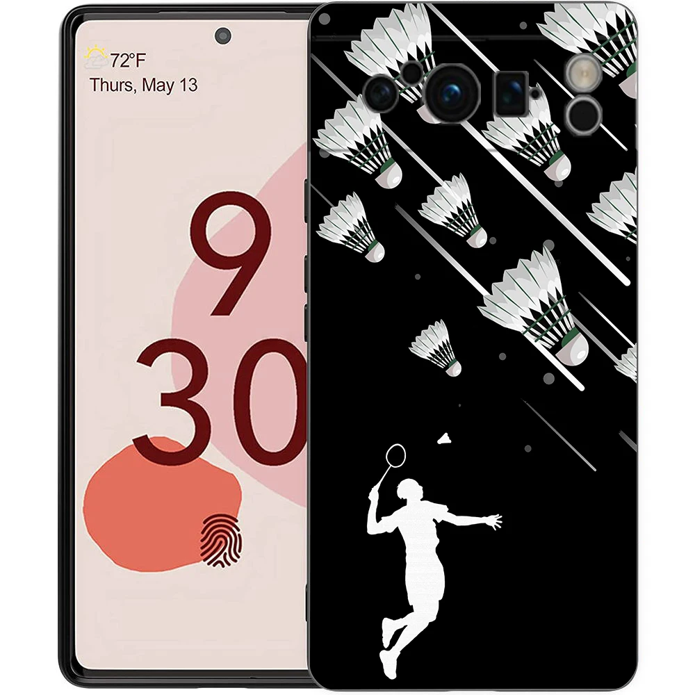 Para Google Pixel 10 Pro funda de teléfono Pixel 9 Pro XL TPU funda Pixel 8 Pro 9A 8A 7A 7 6A 6 Pro funda suave bádminton - imagen 5