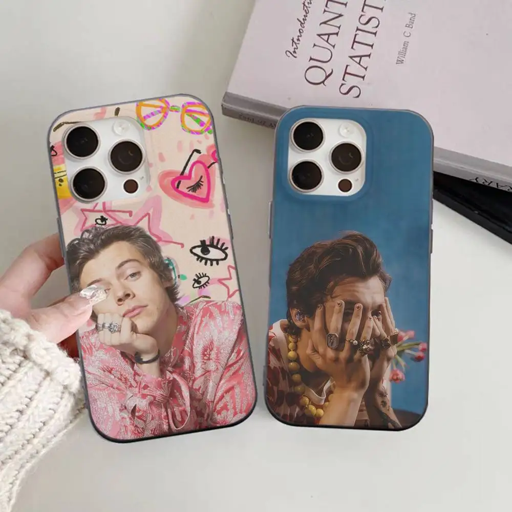 Funda de teléfono Singer H-Harris S-Styles, funda de teléfono con patrón corrugado para iPhone 17 Air 16 15 14 13 Pro Max, funda mate a prueba de golpes - imagen 3