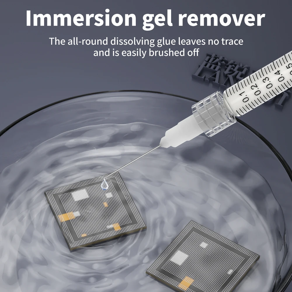 Lanrui-eliminador de adhesivo de chip de CPU, 250ml, ecológico para eliminación sin daños de adhesivo negro de herramienta de CPU de reparación de teléfonos móviles - imagen 5