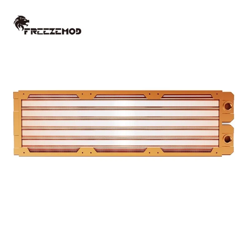 Radiador de refrigeración por agua de cobre rojo completo TSRP-ZT-360SC, intercambiador de calor Industrial TDP de doble capa de 45mm de espesor 750w, enfriador de agua 360