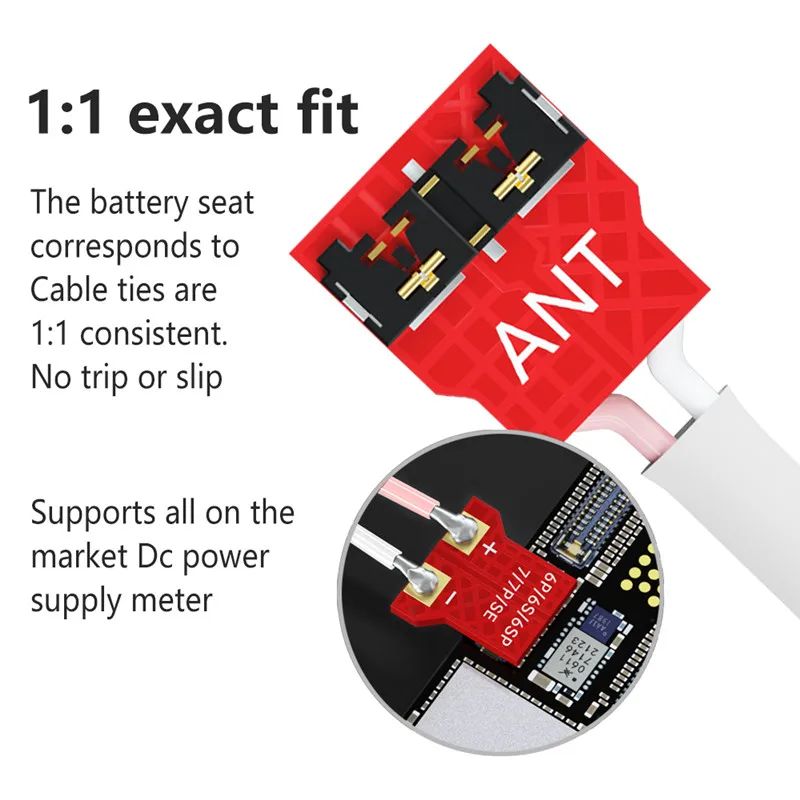 MaAnt M076 Cable de arranque de energía para prueba de corriente IP 6-16PM reparación de placa base activación de batería Cable de alta flexibilidad - imagen 4