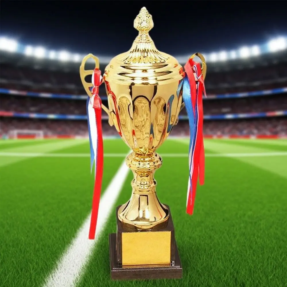 Trofeo personalizable de 29/33/36/41/46/51cm, premio de oro, trofeo de Metal, trofeo de campeones, suministro de recompensa escolar, diseño cubierto, 1 ud. - imagen 4