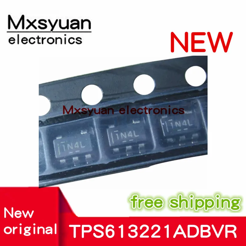 TPS613221ADBVR, TPS613221ADBVT, TPS613221, código: 1N4L, SOT23-5, Mxsyuan, 500 nuevo y original, 50 Uds.-100% Uds./lote