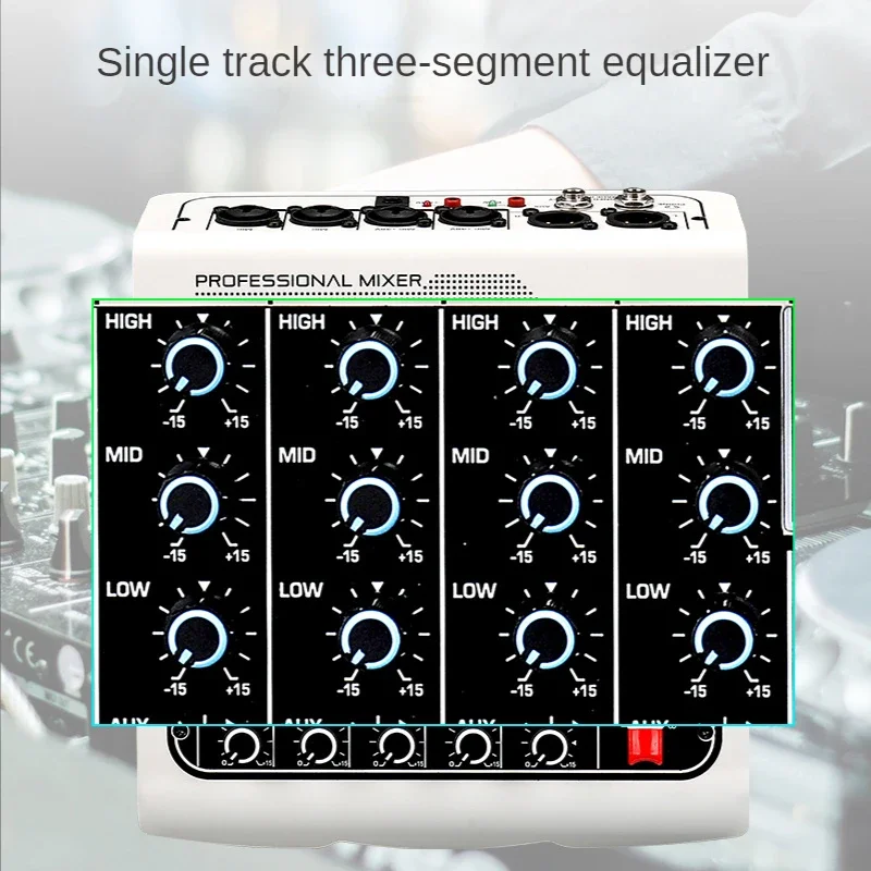 Mini mezclador puesta en escena de carretera boda USBMP3 Bluetooth MX400MIN mezclador de audio tarjeta de sonido profesional para estudio, sonido de canto - imagen 4
