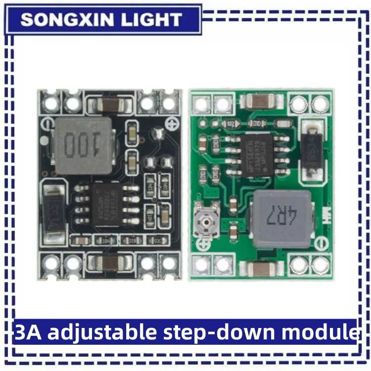 SAMIROB MP1584EN Módulo de fuente de alimentación reductor de DC-DC de tamaño ultrapequeño módulo reductor ajustable 3A super LM2596 XM1584