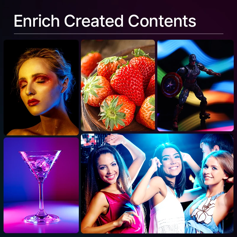 Ulanzi-Luz LED VL49 RGB PRO a todo Color para vídeo, iluminación de cámara con difusor de panal, luz de relleno profesional, 2500K-9000K - imagen 2