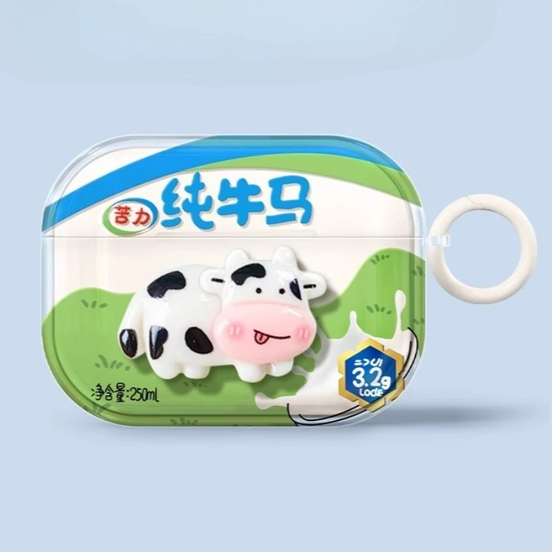 Funda para auriculares Pure Bull Horse, divertida y creativa, adecuada para Airpodspro/1/2/3 generación, funda protectora para auriculares Bluetooth Apple