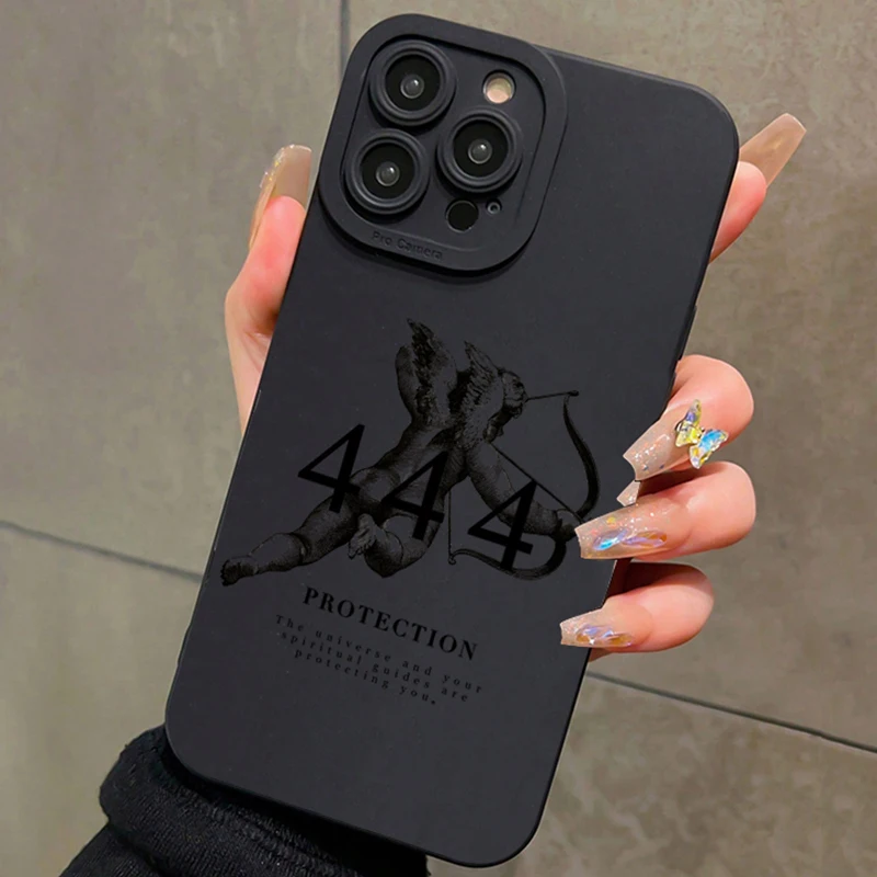 Funda de teléfono con estampado de letras de Ángel para Xiaomi 15, funda de silicona TPU suave a prueba de golpes para Xiaomi 14T Pro 13 12 11 Lite 5G 14 13T 12T