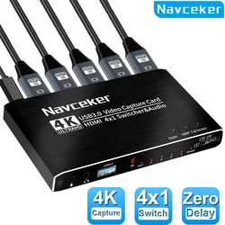 Tarjeta de Captura 4K con USB 3.0 HDMI para Grabación en Vivo