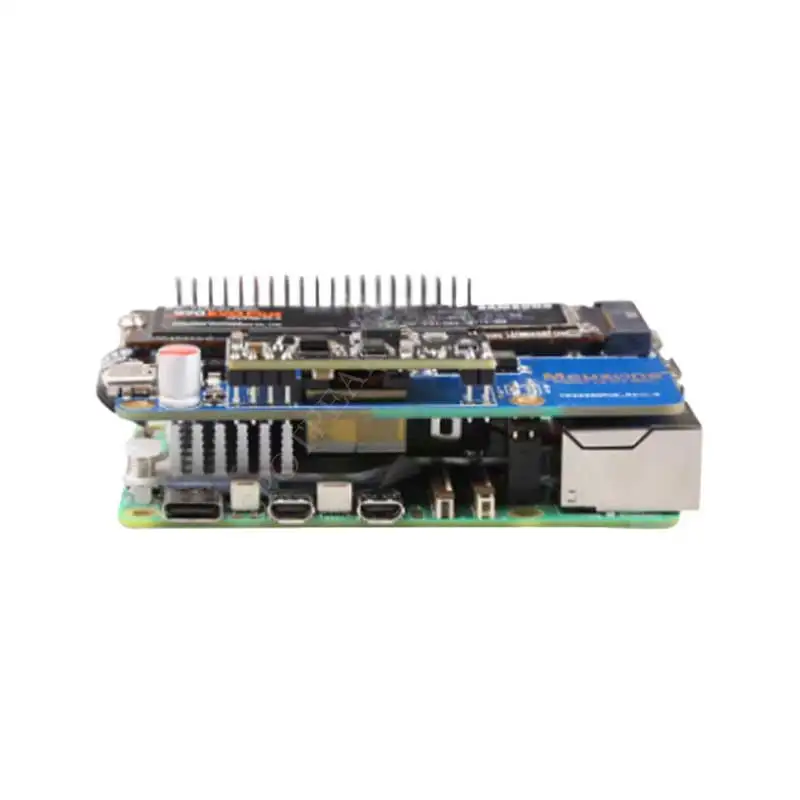 MPS2280 POE Raspberry Pi 5 PCIe a M.2 NVMe SSD Placa adaptadora HAT Pi5 2280/2242/2230 - imagen 3