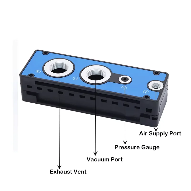 Generador de vacío multietapa de alta succión de gran flujo AMC25-150H-CAECO-200/350M bomba neumática generador de presión negativa para VTM - imagen 5