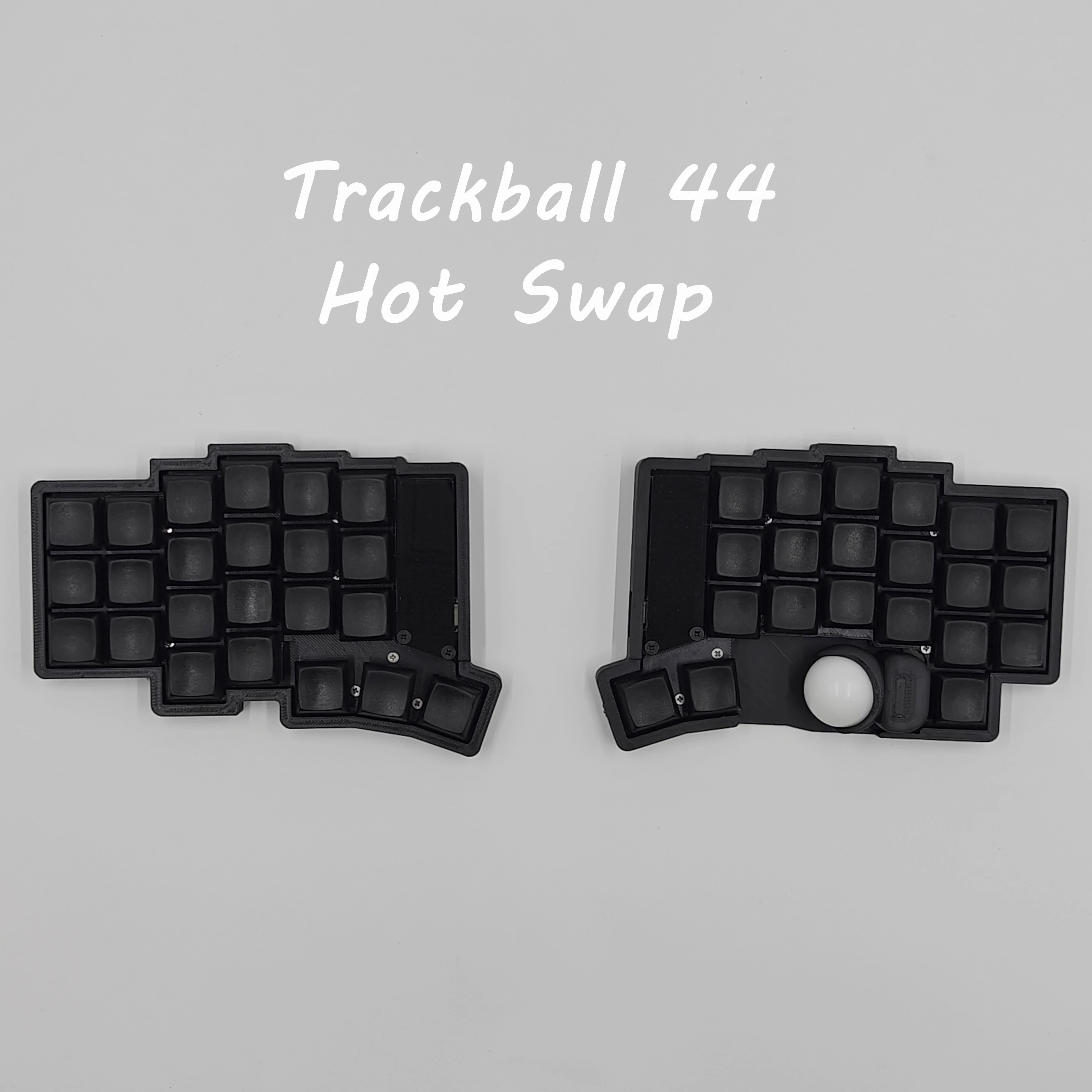 Trackball 39/44/47/61 Kit de teclado dividido de perfil bajo RP2040 Kit de teclado dividido compatible con VIAL ergonómico personalizado regalos para jugadores de PC - imagen 3