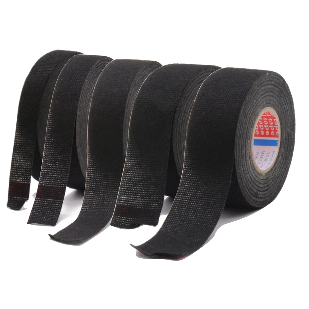 Cinta eléctrica resistente al calor, cinta de tela adhesiva ignífuga para arnés de cables, cableado, telar, ancho 9/15/19/25/32MM, 15M, 25M - imagen 3