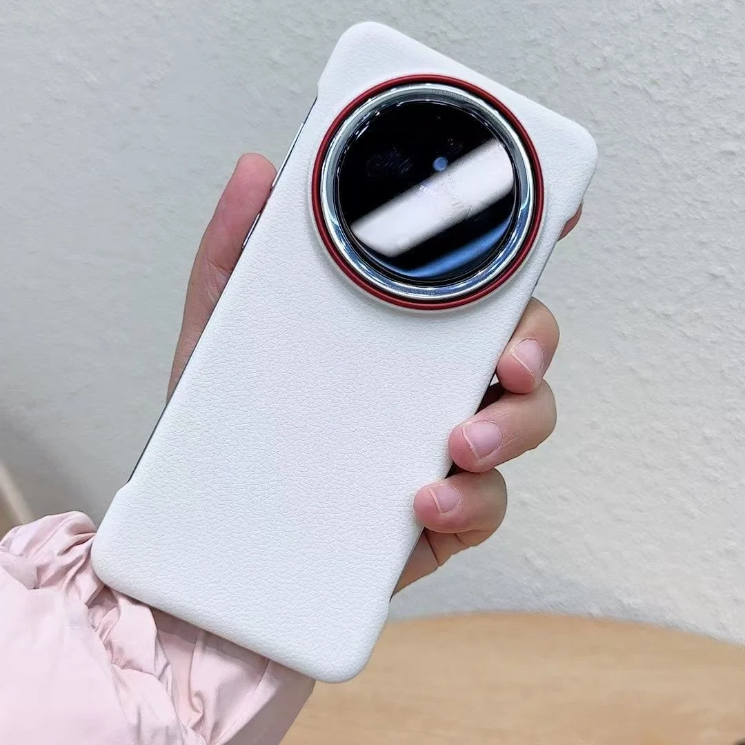 Para Xiaomi Mi 15 Ultra funda dura de cuero PU funda protectora trasera ultrafina para Xiaomi Mi15 Ultra 15Ultra carcasa de teléfono - imagen 4