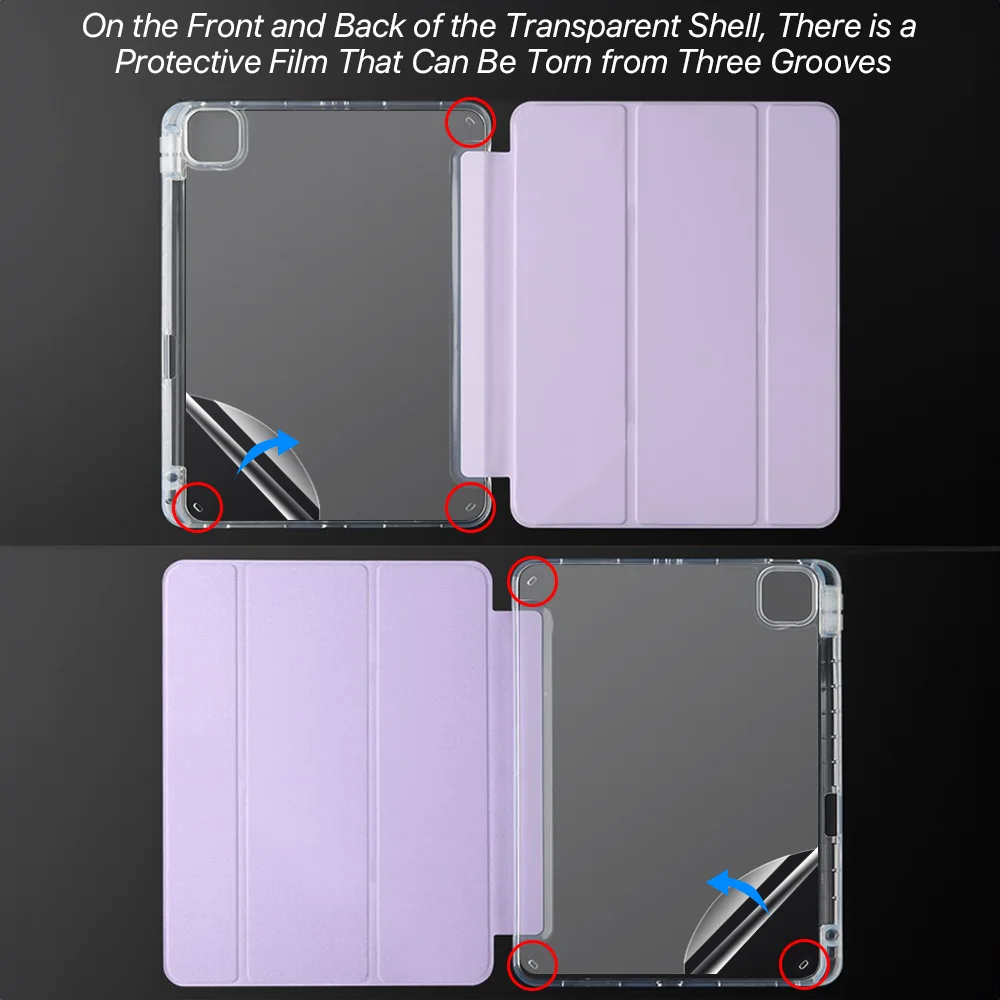 Para iPad funda para iPad 10 10. a generación 2024 Pro 13 12,9 11 3. ° Air 11 "13" 4 5 10,9 iPad 10,2 7th 8th 9th 9,7 5th 6th - imagen 5