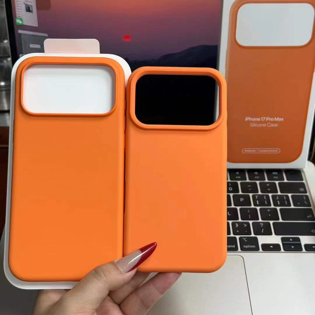 Para iPhone 17 Pro Max funda Original de silicona líquida fundas de teléfono para iPhone 17 Air 17Pro 17 Pro Max piel suave funda de parachoques funda iphone 17 pro max