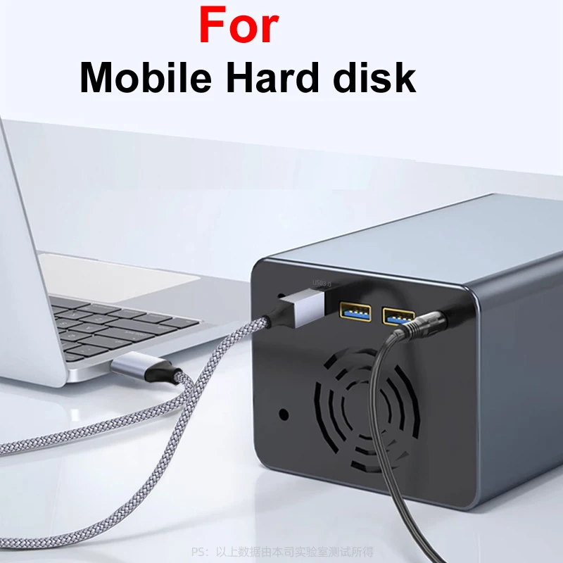 Trenza de nailon 0,5 M/1M/2M/3M/5M USB 3,0 TYPE-C Cable de datos de impresora USB-A a USB-B Cable para disco duro HDD portátil HP Scanner - imagen 2